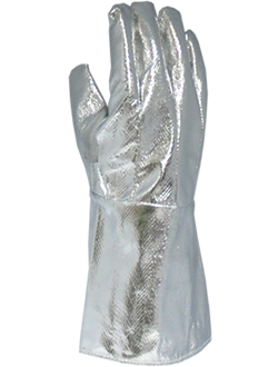 Aluminum gloves for heat resistance, 5 fingers 35cm