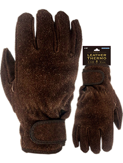 A-927 Leather thermo for protection against cold, 5 fingers