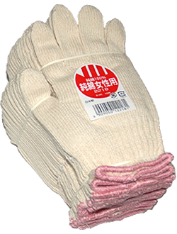 #2218 All cotton work gloves for women 12 pairs (domestic production)