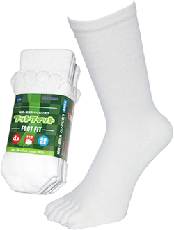 A-412 'Foot Fit' 5 пальцев 4 пары