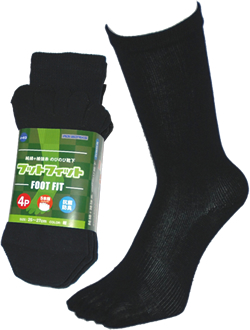 A-413 'Foot Fit' 5 пальцев 4 пары
