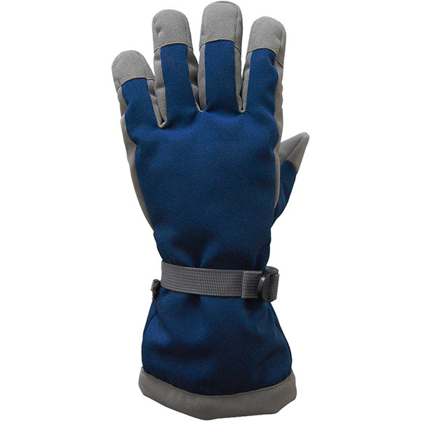 モイストサーモ5本指タイプ　ネイビー×グレー　A-945