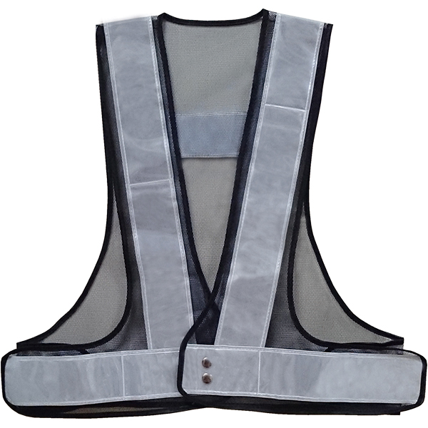 反射ベスト　ネイビー×シルバー　A-580